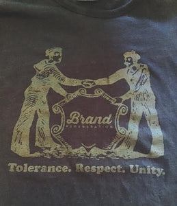 Respect. Tolerance. Unity. Black Long Sleeved T-shirt